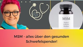 MSM Wirkung Dosierung Anwendungsgebiete [upl. by Amandi]