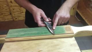 Knife stropping tutorial from USA Made Blade [upl. by Oremo946]