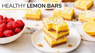 LEMON BARS  easy healthy recipe [upl. by Arissa674]