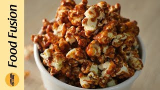 Caramel Popcorn Recipe By Food Fusion [upl. by Tenahs728]