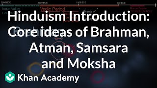 Hinduism Introduction Core ideas of Brahman Atman Samsara and Moksha  History  Khan Academy [upl. by Averill]