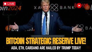 🚨 TRUMP ANNOUNCES US CRYPTO RESERVE LIVE [upl. by Carlota923]