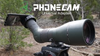 Phonecam Universal Smartphone Digiscope Adapter  Fits All Optics  Digiscoping [upl. by Durning]