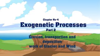 Chapter No 4 Exogenetic Processes Part2 Glacier and Wind Std  9 Maharashtra State Board [upl. by Essilec817]