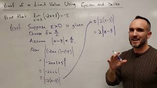 Proof of a Limit Value Using Epsilon and Delta [upl. by Barolet586]