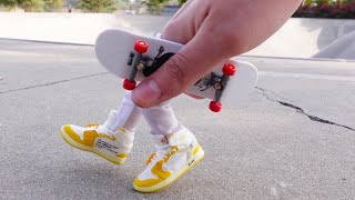 Finger Skateboard  Skatepark Flick Tricks Tech Deck Finger shoes Finger dancing  Finger Boarding [upl. by Ariel]