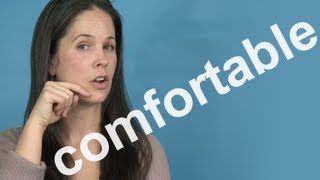 How to Pronounce COMFORTABLE  AMERICAN ENGLISH PRONUNCIATION [upl. by Enilec]