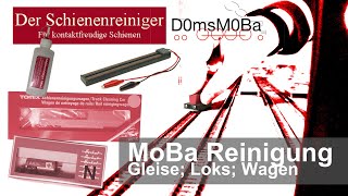 Modell Bahn Reinigen  Gleise Loks Wagen [upl. by Annairda]