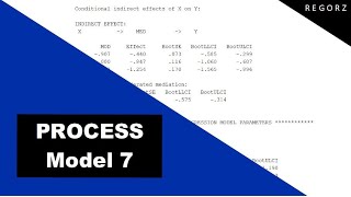 PROCESS Model 7 Moderated Mediation with SPSS [upl. by Shari276]