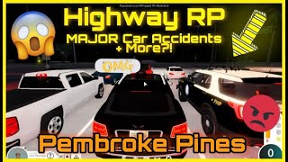 Pembroke Pines FL l Highway RP amp Traffic Jam Major Crashes amp Road rage FUN Roblox [upl. by Alicirp]