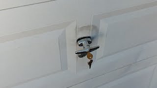 How To Replace A Garage Door Latch [upl. by Foulk522]