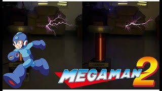 One Tesla Coil Mega Man 2 quotWily Stage 1quot [upl. by Milt942]