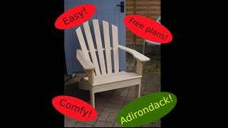 Norm Abrams Adirondack Chair Part 1  Templates [upl. by Enylekcaj]