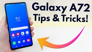 Samsung Galaxy A72  Tips amp Tricks Hidden Features [upl. by Reinnej134]