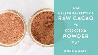 Health Benefits of Raw Cacao vs Cocoa Powder [upl. by Yuri]