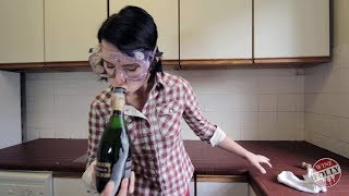 Keep Your Champagne From Exploding With This Simple Trick [upl. by Icul]