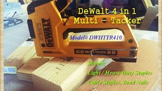 DeWalt 4 in 1 MultiTacker Staple Gun UPDATED [upl. by Tereb]