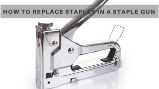 How To Replace Staples In A Staple Gun [upl. by Eanrahs]