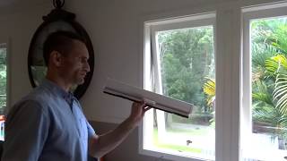 How to install retractable window fly screen tutorial DIY flyscreen [upl. by Ebbarta]