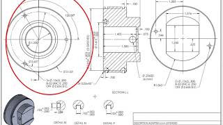 How to Read engineering drawings and symbols tutorial  part design [upl. by Haggar497]