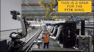 How Boeing Tests the Wing Spars of the 777X [upl. by Enelyad739]