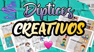 Dípticos Creativos  WORD📑 [upl. by Andrej742]