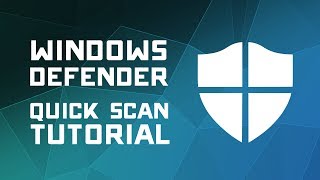 How to Scan for Viruses with Windows Defender  Windows 10 Tutorial [upl. by Enyleve]