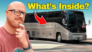 I Tried Americas Most LUXURIOUS First Class Bus [upl. by Atonsah]