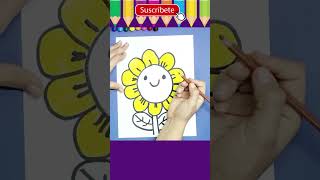 Como Colorear un GIRASOL [upl. by Tnahsin]