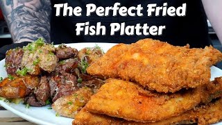 How To Fry Fish Like a Pro Plus My Favorite Potato Recipe Ever  Fathers Day Fish Fry [upl. by Semmes485]