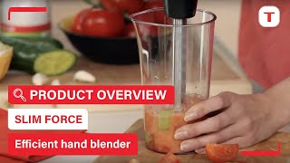 Slim Force highly ergonomic amp efficient hand blender  Tefal [upl. by Amhser725]