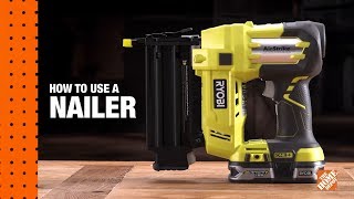 How To Use A Nail Gun A DIY Digital Workshop  The Home Depot [upl. by Atiraj]