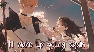 Nightcore  False Confidence Noah Kahan  Lyrics [upl. by Ojillek]