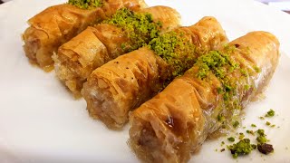 Hazır Yufkadan Burma Baklava TarifiCEVIZLI TAHİNLİ Oklava Baklavası TarifiSerbetli Tatlı Tarifleri [upl. by Lyndel]