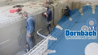 Betonschalung abgegangen Schleifarbeiten von Dornbach Spezialabbruch GmbH [upl. by Klaus558]