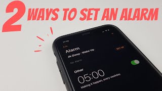 How To Set An Alarm on iPhone 2021 [upl. by Etteb]