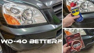 WD40 VS 3M  Best Headlight Restoration Method [upl. by Hartmunn]