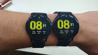 Samsung Galaxy Watch Active2 40mm vs 44mm Size Comparison [upl. by Nylasej]