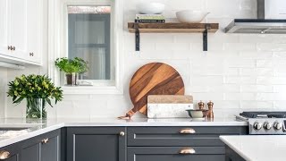 Interior Design — A TwoToned Kitchen Makeover [upl. by Lunna558]