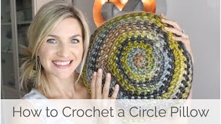 How to Crochet a Round Pillow [upl. by Forcier]