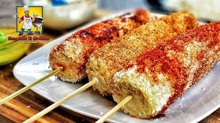 Mexican street corn  Elote  Mexican Street food [upl. by Akeme]