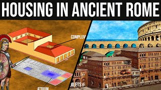 Housing and Houses in Ancient Rome  Domus Insula Villa [upl. by Roper594]