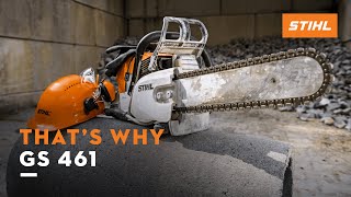 STIHL GS 461  The new concrete cutter  Thats why [upl. by Earvin]