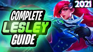 HOW TO USE LESLEY IN MOBILE LEGENDS 2021 [upl. by Karlene610]