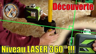 Présentation du niveau laser 360° de chantier HUEPAR 603CG avec trépied LP36 et support PV10 [upl. by Aileve]