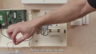 How to change Scantronic 9448 alarm battery [upl. by Blair]