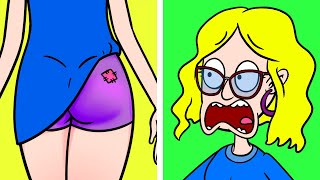 19 FUNNY STORIES ABOUT EVERYONE  Awkward Relatable Moments by 123Go Animated [upl. by Airtemad]