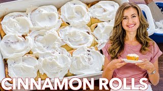 Easy Homemade Cinnamon Rolls Recipe [upl. by Yodlem]