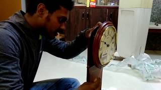 Seiko Pendulum Clock unboxing  2018 edition [upl. by Aidnama916]