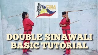 DOUBLE SINAWALI  ARNIS BASIC TUTORIAL [upl. by Akemat422]